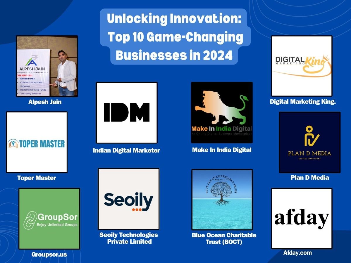 Unlocking Innovation, Top 10 Game-Changing Businesses in 2024