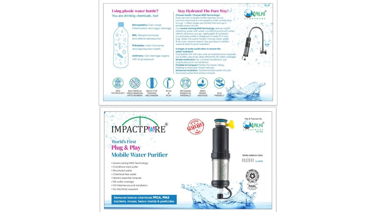 Kalki Ecosphere Launches Next Gen Impactpure, The World’s First Plug and Play Water Purifier